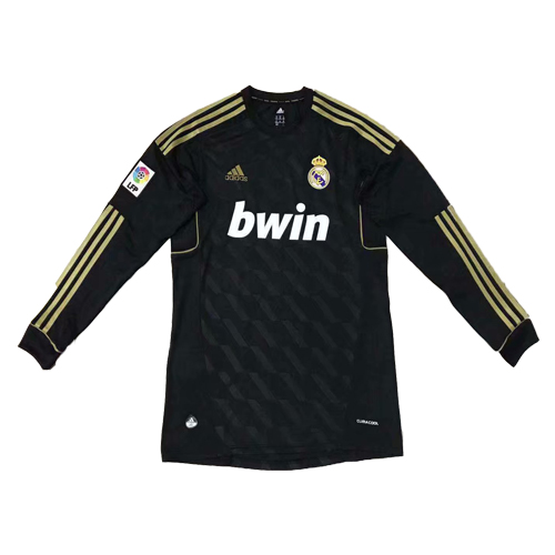 11-12 Real Madrid Retro Away Long Sleeve Soccer Jersey Shirt